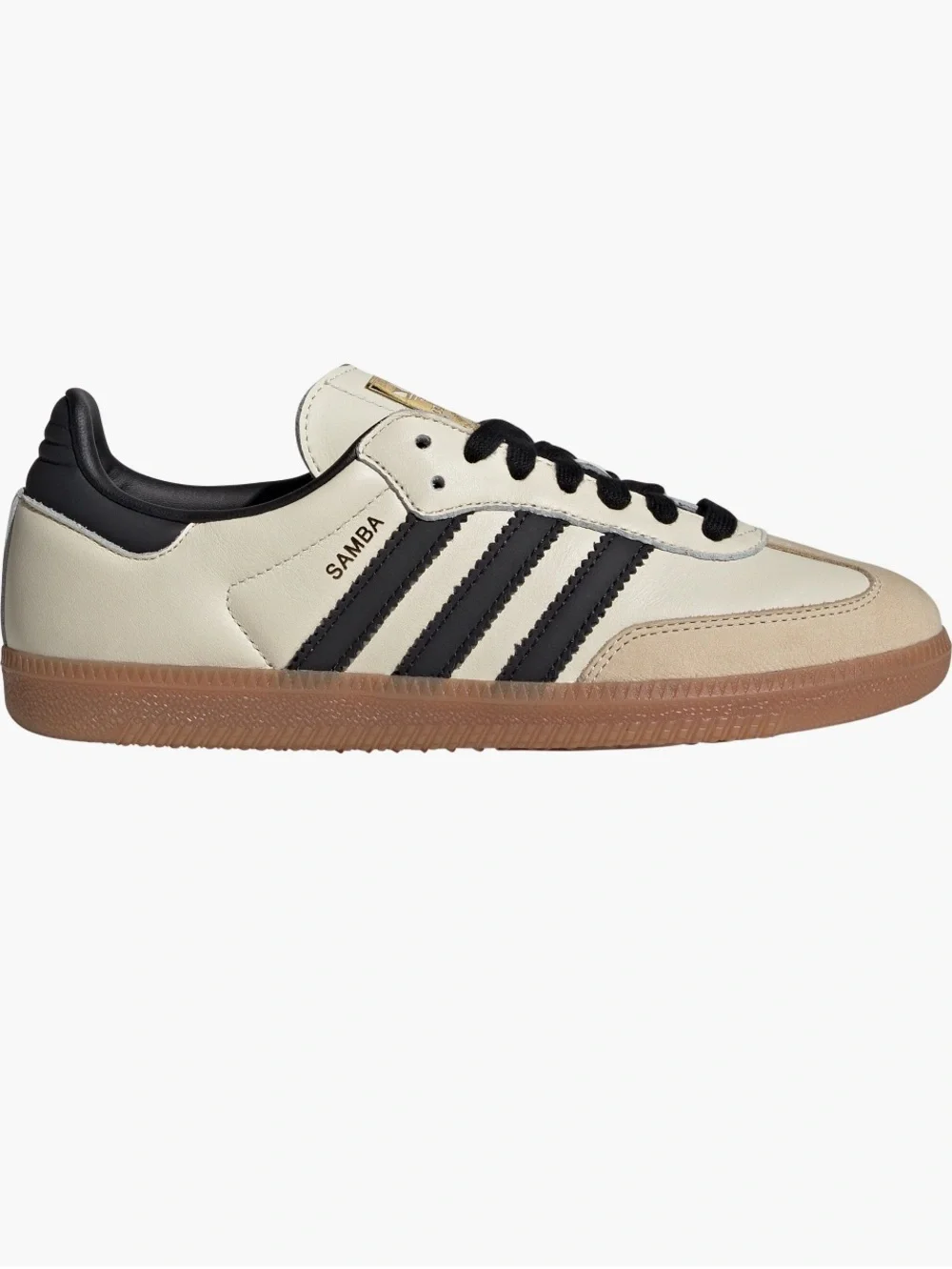 adidas Womens/Unisex Samba Sneakers - Cream and Black